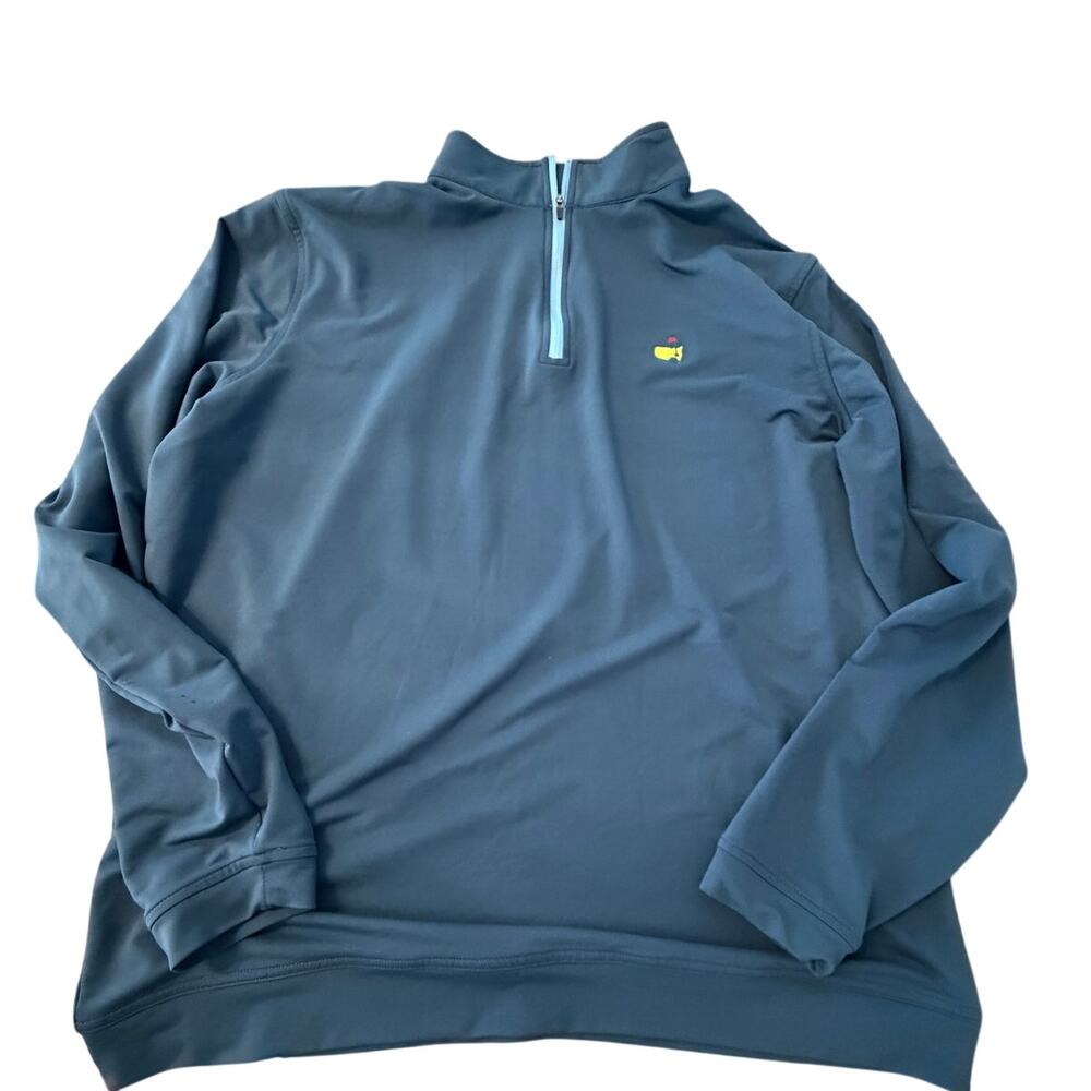Peter Millar Masters Augusta National Men’s XL Blue 1/4 Zip Pullover Golf Jacket
